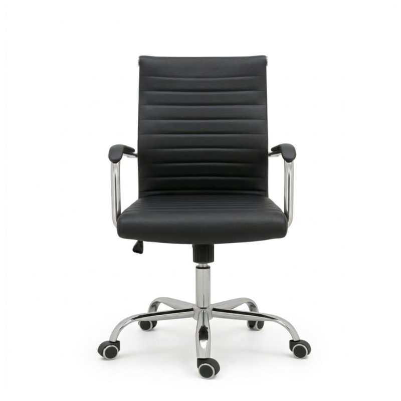 Cadeiras Escritório Cadeira de Escritório Diretor LONDON Giratória - Corino Preto - 31094