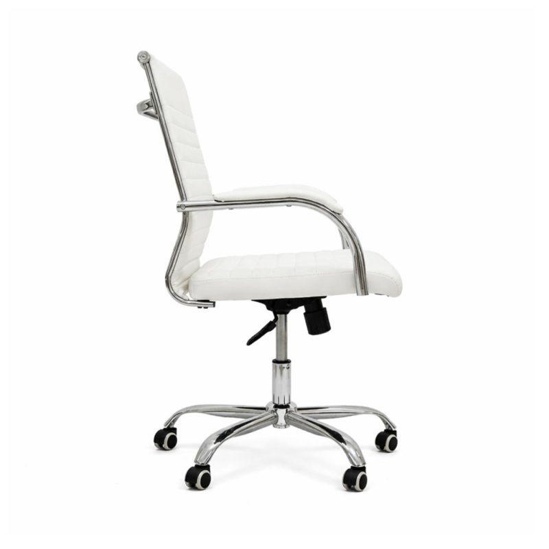 Cadeiras Escritório Cadeira de Escritório Diretor LONDON Giratória - Corino Branco - 31095