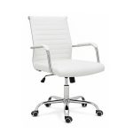 Cadeiras Escritório Cadeira de Escritório Diretor LONDON Giratória - Corino Branco - 31095