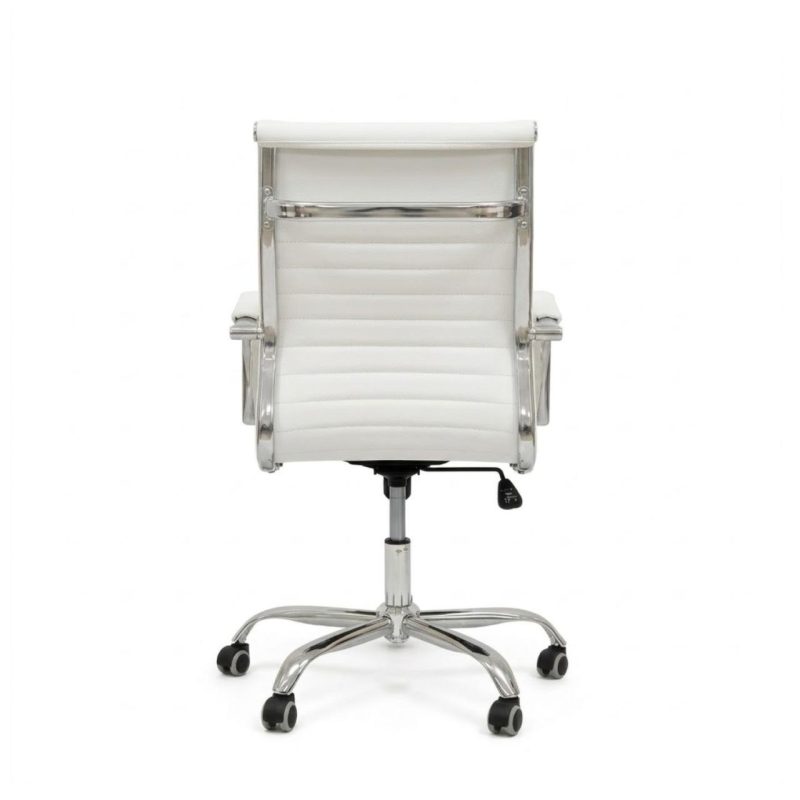 Cadeiras Escritório Cadeira de Escritório Diretor LONDON Giratória - Corino Branco - 31095