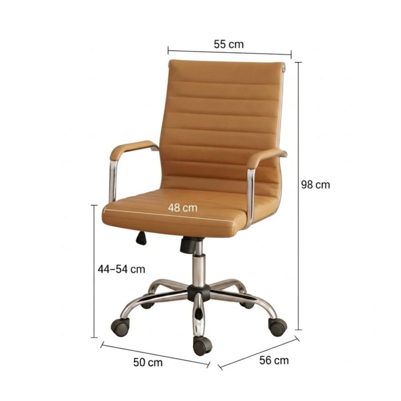 Cadeiras Escritório Cadeira de Escritório Diretor LONDON Giratória - Corino Fendi - 31096