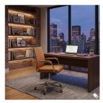 Cadeiras Escritório Cadeira de Escritório Diretor LONDON Giratória - Corino Fendi - 31096