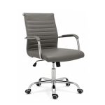 Cadeiras Escritório Cadeira de Escritório Diretor LONDON Giratória - Corino Cinza Médio - 31093