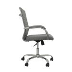 Cadeiras Escritório Cadeira de Escritório Diretor LONDON Giratória - Corino Cinza Médio - 31093