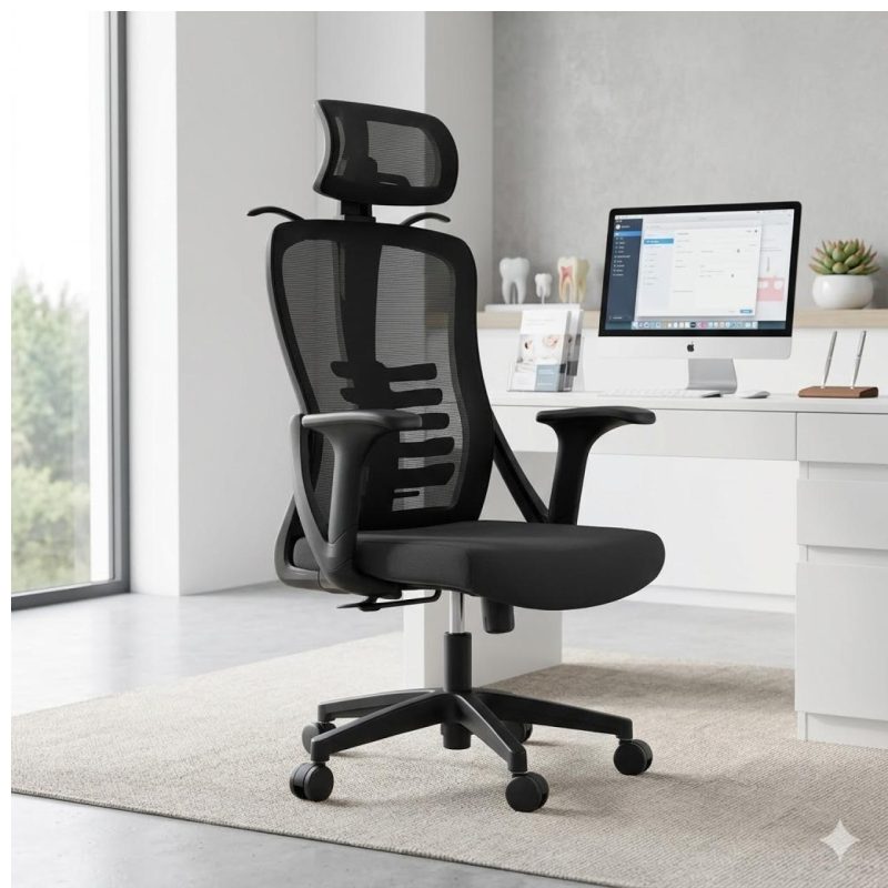 Sem categoria Cadeira Presidente Giratória com Apoio de Cabeça VANCOUVER - Linha Premium - 30030