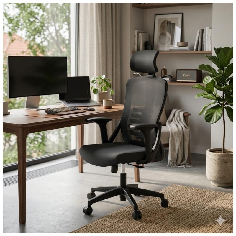 Sem categoria Cadeira Presidente Giratória com Apoio de Cabeça VANCOUVER - Linha Premium - 30030