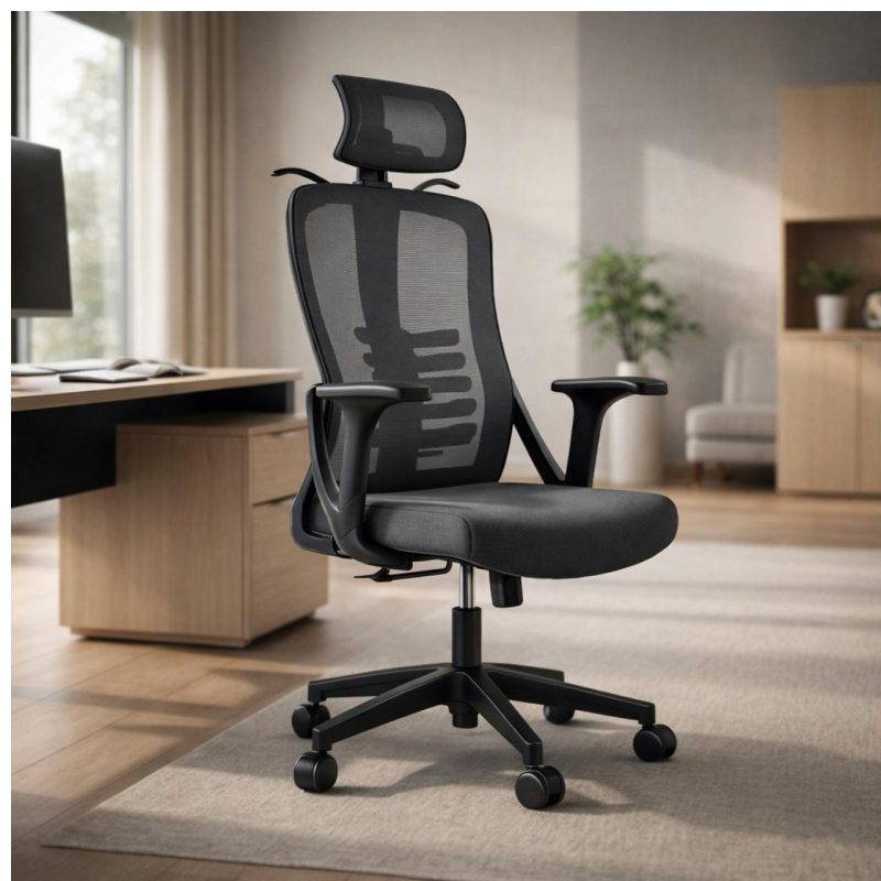 Sem categoria Cadeira Presidente Giratória com Apoio de Cabeça VANCOUVER - Linha Premium - 30030