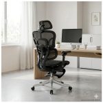 Sem categoria Cadeira Presidente Giratória com Apoio de Cabeça EVEREST - Linha Premium - 30071