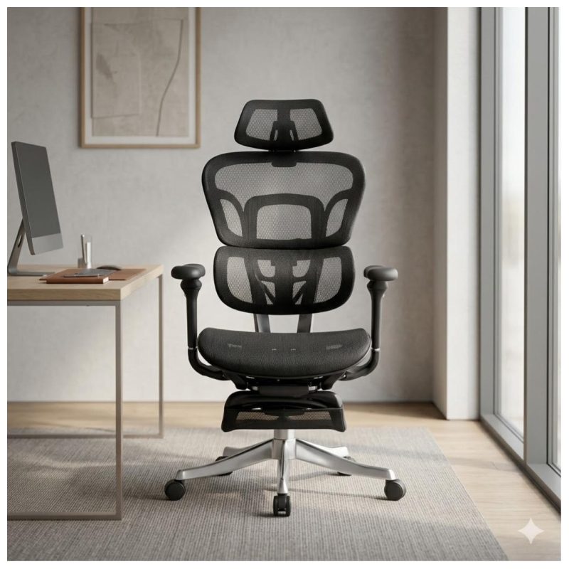 Sem categoria Cadeira Presidente Giratória com Apoio de Cabeça EVEREST - Linha Premium - 30071