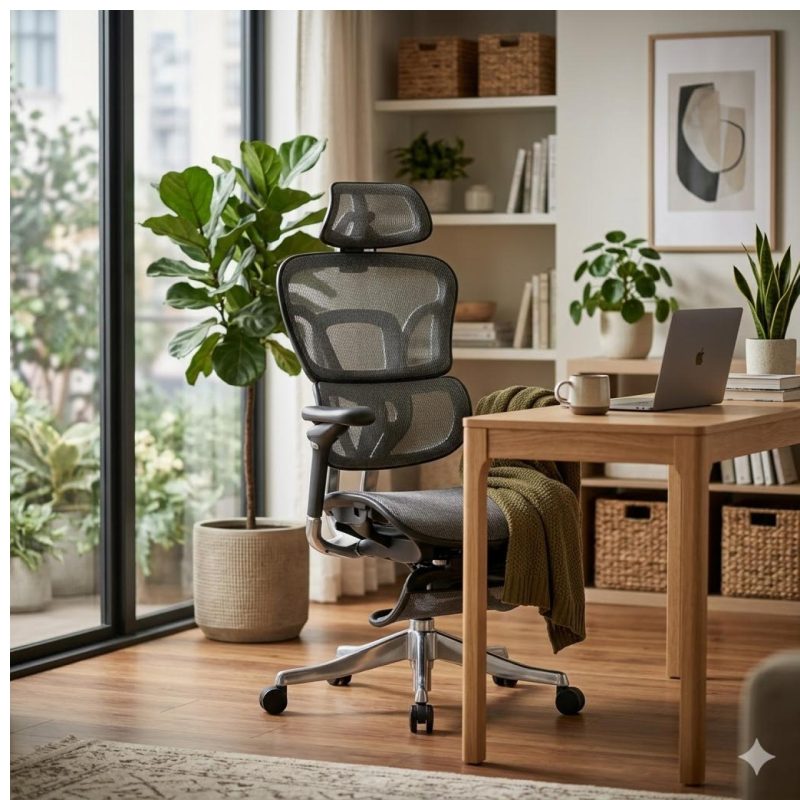 Sem categoria Cadeira Presidente Giratória com Apoio de Cabeça EVEREST - Linha Premium - 30071