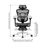 Sem categoria Cadeira Presidente Giratória com Apoio de Cabeça EVEREST - Linha Premium - 30071