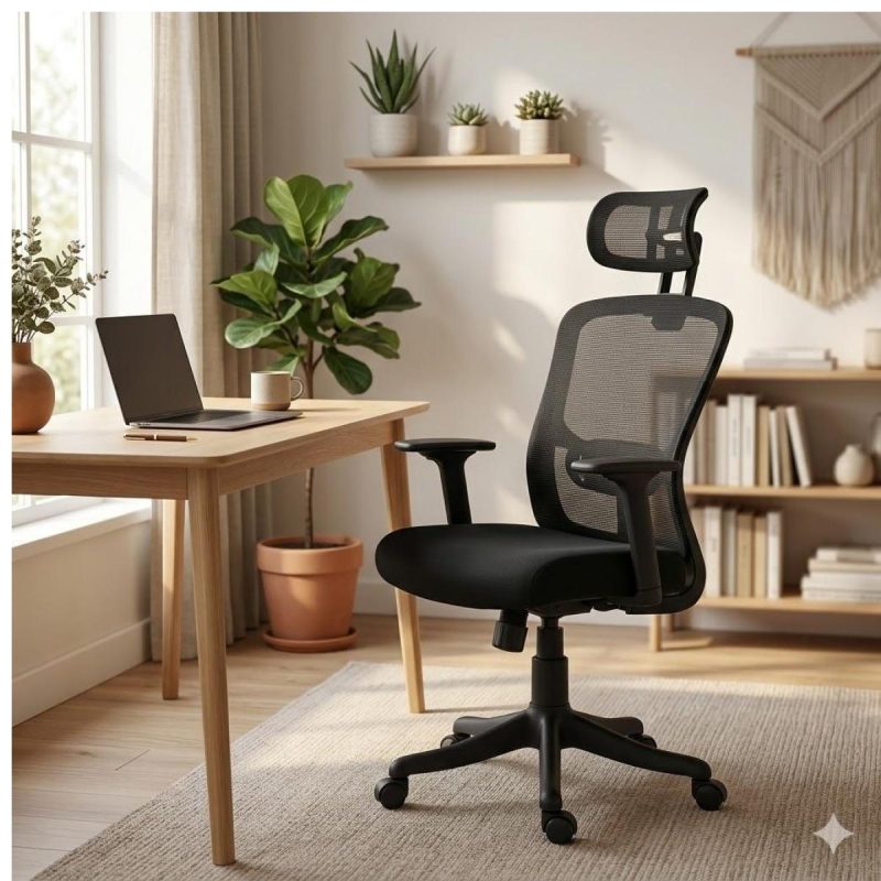 Cadeiras Escritório Cadeira Presidente Giratória com Apoio de Cabeça LORENA - Linha Premium - 30072