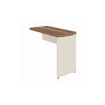 Móveis para Escritório Mesa AUXILIAR Simples - Pé Painel - 0,90X0,45m - Nogal Sevilha / Champanhe - 34308
