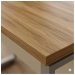 Móveis para Escritório Mesa de Escritório Industrial Amadeirada com Gavetas Pé Quadro 1,20x0,60m - Nogal Sevilha / Champanhe - 34320