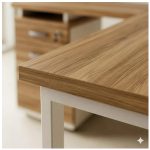 Móveis para Escritório Escrivaninha para Escritório e Home Office Amadeirada - 1,70x1,60m - Nogal Sevilha / Champanhe - 34340