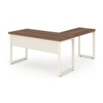 Móveis para Escritório Escrivaninha para Escritório e Home Office Amadeirada - 1,50x1,50m - Nogal Sevilha / Champanhe - 34329