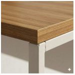 Móveis para Escritório Escrivaninha para Escritório e Home Office Amadeirada - 1,50x1,50m - Nogal Sevilha / Champanhe - 34329