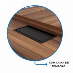 Móveis para Escritório Mesa de Escritório em L com Armário Integrado e Gaveteiro – Elegância e Performance - 34602