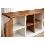Móveis para Escritório Armário Organizador para Escritório e Home Office com Portas, Chave e Prateleiras 1,60x0,73x0,45m - 34502