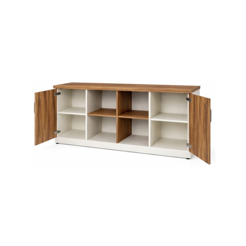 Móveis para Escritório Armário Organizador para Escritório e Home Office com Portas, Chave e Prateleiras 1,60x0,73x0,45m - 34502