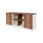 Móveis para Escritório Armário Organizador para Escritório e Home Office com Portas, Chave e Prateleiras 1,60x0,73x0,45m - 34502