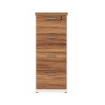 Móveis para Escritório Arquivo para Escritório 4 Gavetas com Chave e Suporte para Pasta Suspensa - Gaveteiro Organizador 127x46cm - 34314