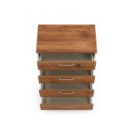 Móveis para Escritório Arquivo para Escritório 4 Gavetas com Chave e Suporte para Pasta Suspensa - Gaveteiro Organizador 127x46cm - 34314