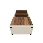 Móveis para Escritório Armário para Escritório com Chave e Prateleiras 161x80x45cm Nogal Sevilha - 34316