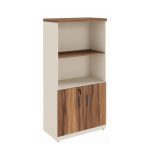 Móveis para Escritório Armário para Escritório com Chave e Prateleiras 161x80x45cm Nogal Sevilha - 34316