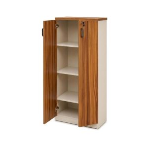 Móveis para Escritório Armário para Escritório Alto com Chave e Prateleiras 161x80cm – Organizador de Documentos - 34315