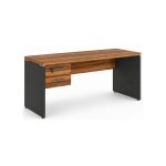 Móveis para Escritório Mesa para Computador 170cm Robusta Tampo 40mm  e Gavetas - Escrivaninha de Trabalho e Estudo -  Sevilha / Preto - 21475