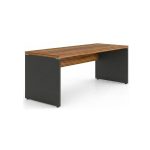 Móveis para Escritório Mesa para Computador 120cm Robusta Tampo 40mm - Escrivaninha de Trabalho e Estudo - Sevilha / Preto - 21469
