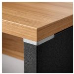 Móveis para Escritório Mesa para Computador 120cm Robusta Tampo 40mm  e Gavetas - Escrivaninha de Trabalho e Estudo - Sevilha / Preto - 21471