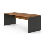 Móveis para Escritório Mesa para Computador 170cm Robusta Tampo 40mm - Escrivaninha de Trabalho e Estudo -  Sevilha / Preto - 21474