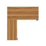 Móveis para Escritório Mesa de Escritório em L com Gaveteiro e Chave Móvel Organizador 170x160cm - Nogal Sevilha / Preto - 21423