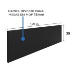 Móveis para Escritório Estação de Trabalho Dupla 1,20x1,35m 02 Lugares c/ Gavetas c/ ponto de tomada - Workstart - Nogal Sevilha - 63086