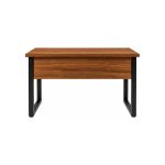 Móveis para Escritório Escrivaninha Home Office Industrial Amadeirada 170x70cm Tampo 40mm Premium – Sevilha / Preto – 24475
