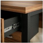 Móveis para Escritório Escrivaninha Home Office Industrial Amadeirada 170x70cm Tampo 40mm Premium – Sevilha / Preto – 24475