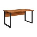 Móveis para Escritório Escrivaninha Home Office Industrial Amadeirada 170x70cm Tampo 40mm Premium - Sevilha / Preto - 24474