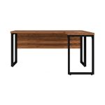 Móveis para Escritório Mesa de Escritório em L Diretor Premium 150x150cm Tampo 40mm – Sevilha / Preto - 24476