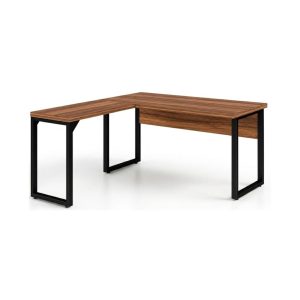 Mesa de Escritório em L Diretor Premium 150x150cm Tampo 40mm – Sevilha / Preto - 24476