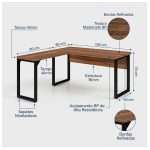 Móveis para Escritório Mesa de Escritório em L Diretor Premium 150x150cm Tampo 40mm – Sevilha / Preto - 24476
