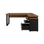 Móveis para Escritório Mesa de Escritório em L Diretor com Gaveteiro Tampo 40mm 150x150cm