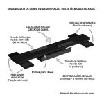 Móveis para Escritório Estação de Trabalho Dupla 1,20x1,35m 02 Lugares c/ Gavetas c/ ponto de tomada PÉ QUADRO - Cor Nogal Sevilha - 63097