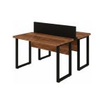Móveis para Escritório Mesa de Escritório Dupla Industrial 120cm Tampo 40mm - Sevilha / Preto
