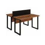 Móveis para Escritório Mesa de Escritório Dupla Industrial 120cm Tampo 40mm - Sevilha / Preto