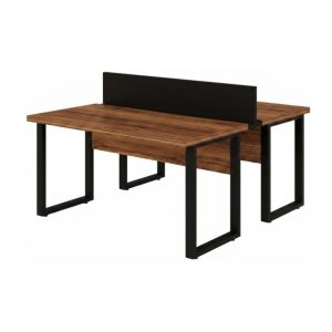 Mesa de Escritório Dupla Industrial 150cm Tampo 40mm - Sevilha / Preto