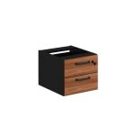 Móveis para Escritório Gaveteiro Suspenso p/ Mesa  (02 Gav) - WORKSTART - NOGAL SEVILHA / PRETO - 21420