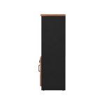 Móveis para Escritório Armário Escritório Com Chave e Nichos Tampo 40mm Madeira Nogal Sevilha / Preto 21413