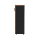 Móveis para Escritório Armário Multiuso Escritório Pollo Madeira Preto Premium 80cm Nogal Sevilha 21414